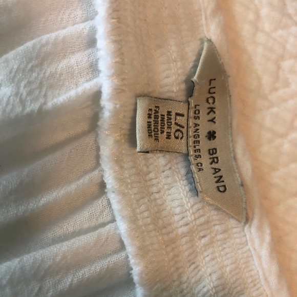 Lucky Brand long sleeved peasant blouse cotton - Picture 4 of 8